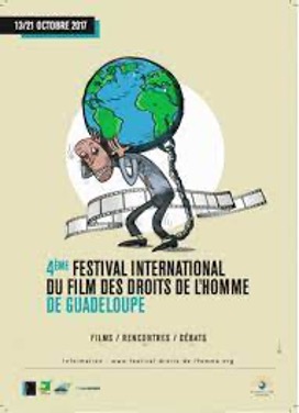 Affiche du 4e festival international du film des droits de l'homme de Guadeloupe